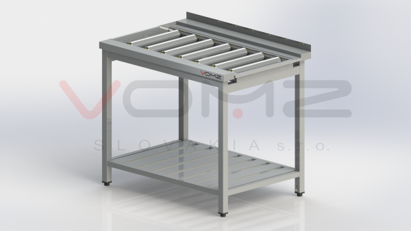 Rollenentnahmetisch mit Ablage
