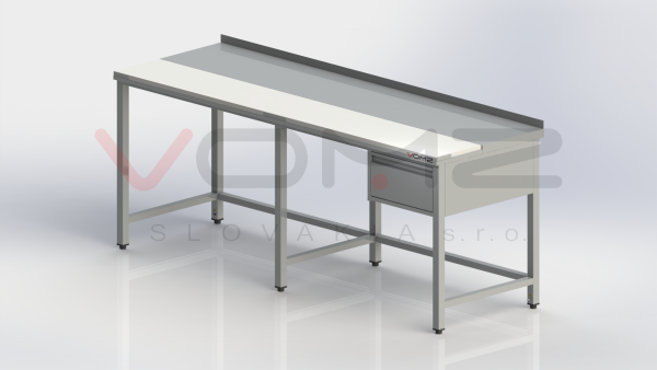 Workbench with drawer long