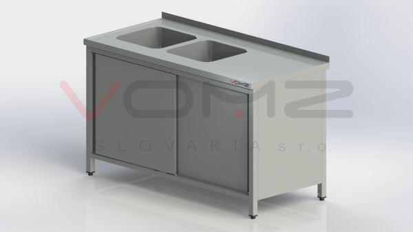 Waschtisch mit zwei Waschbeckenschrank