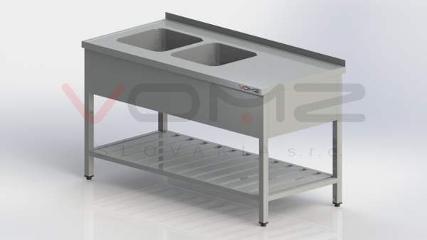 Umývací stôl s dvoma drezmi