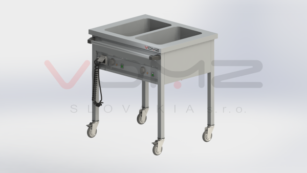 Dispensing heating trolley