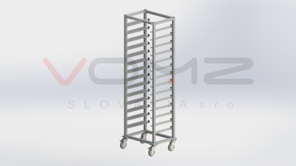 Tray trolley - single row